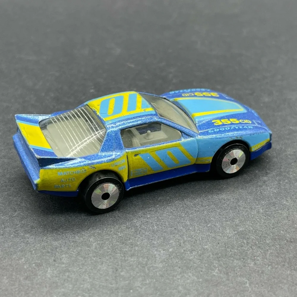 Matchbox‎ #10 Pontiac Firebird 355 Racer Race Car Blue Diecast 1/64 Scale Loose